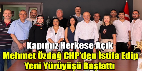 Kapımız Herkese Açık": Mehmet Özdağ CHP’den İstifa Edip Yeni Yürüyüşü Başlattı